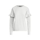 Ralph Lauren Ruffle-sleeve Cotton Top Pavilion