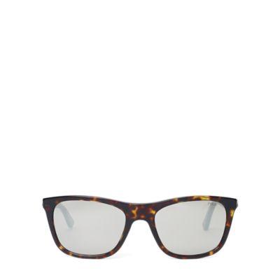 Ralph Lauren Reflective-lens Sunglasses Dark Havana/grey