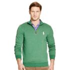 Ralph Lauren Polo Golf Cotton-blend Half-zip Pullover Green Heather