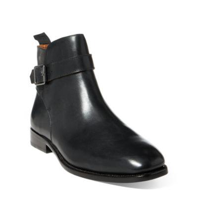 Ralph Lauren Arwin Calfskin Jodhpur Boot Black