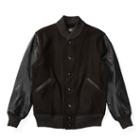 Ralph Lauren Rrl Leather-sleeve Twill Jacket Classic Black