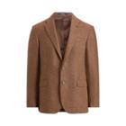 Ralph Lauren Polo Houndstooth Suit Jacket Brown And Tan