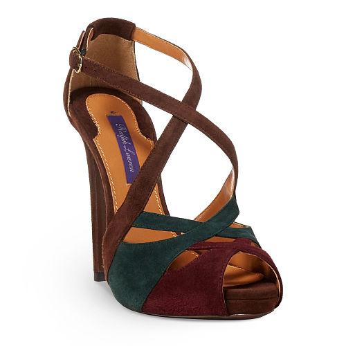 Ralph Lauren Jenalee Suede Sandal