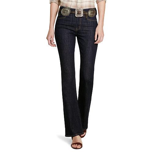 Polo Ralph Lauren High-rise Flared Jean Dark Indigo