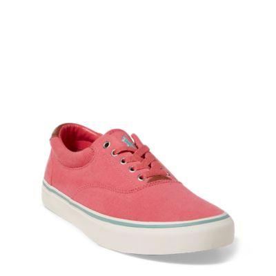 Ralph Lauren Thorton Mesh Low-top Sneaker Hyannis Red