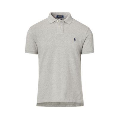 Ralph Lauren Custom Slim Fit Mesh Polo Andover Heather