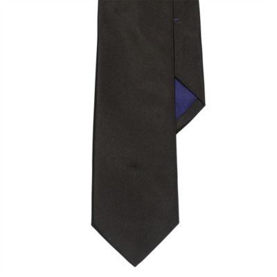 Ralph Lauren Peau De Soie Tie Black