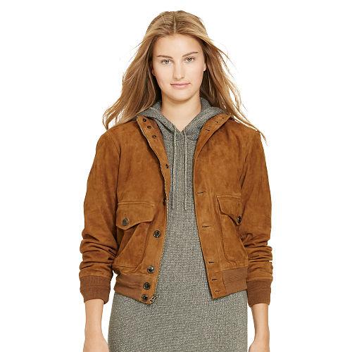 Polo Ralph Lauren Suede Skeet Jacket Santa Ana Snuff