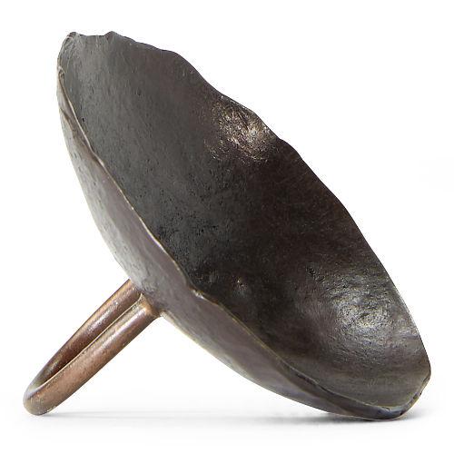 Ralph Lauren Concave Disk Ring Black