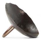 Ralph Lauren Concave Disk Ring Black