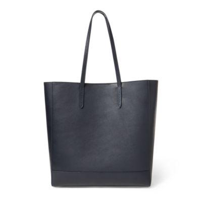 Ralph Lauren Luxe Calf Modern Tote Navy