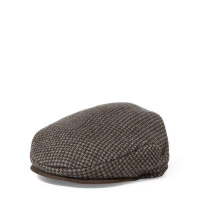 Ralph Lauren Houndstooth Driver's Cap Loden Houndstooth