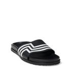 Ralph Lauren Calfskin Slide Sandal Black/white