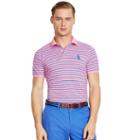 Ralph Lauren Polo Golf Custom-fit Striped Polo Pink/blue