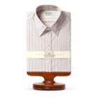 Ralph Lauren Striped Cotton Dress Shirt Rl 929 Purple Cream