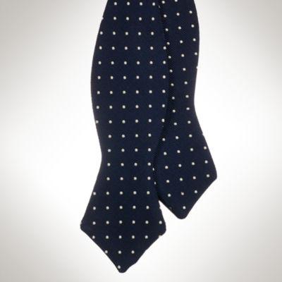 Ralph Lauren Regency Dot Silk Repp Bow Tie Navy