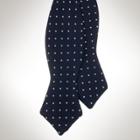 Ralph Lauren Regency Dot Silk Repp Bow Tie Navy