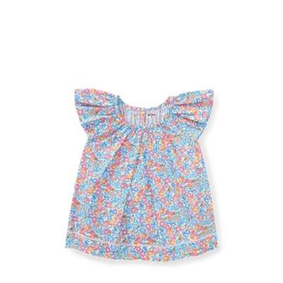 Ralph Lauren Floral Flutter-sleeve Top Amelia Floral 6m