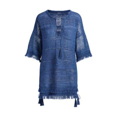 Ralph Lauren Linen Tunic Sweater Indigo
