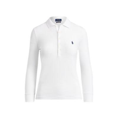 Ralph Lauren Slim Fit Stretch Polo Shirt White