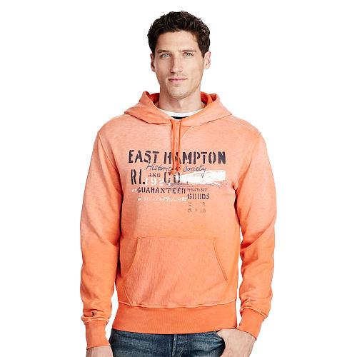 Polo Ralph Lauren East Hampton Fleece Hoodie Beta Orange