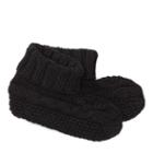 Ralph Lauren Lauren Cable-knit Booties Black