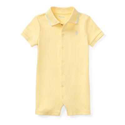 Ralph Lauren Cotton Interlock Polo Shortall Wicket Yellow 18m