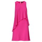 Ralph Lauren Lauren Petite Georgette Overlay Shift Dress Tropic Pink
