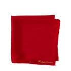 Ralph Lauren Silk Pocket Square Red