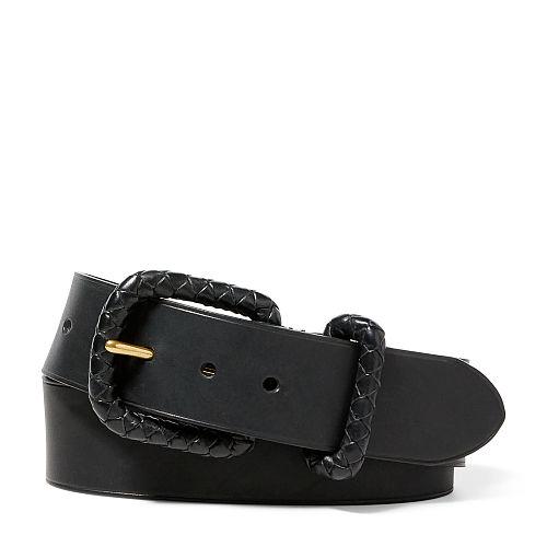 Polo Ralph Lauren Vachetta Leather Belt Black