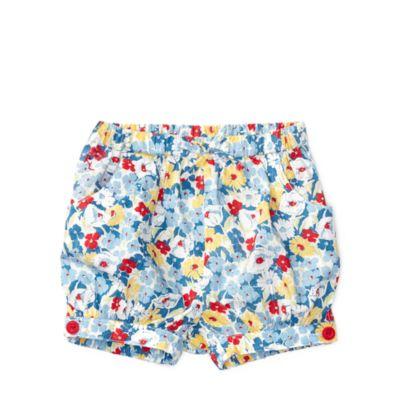 Ralph Lauren Floral Cotton Pull-on Short Blue Multi 6m