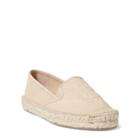 Ralph Lauren Destini Leather Espadrille Straw