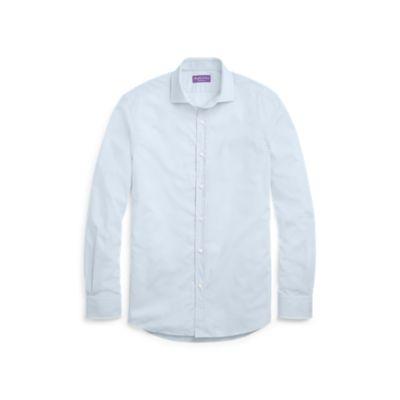 Ralph Lauren Cotton Broadcloth Dress Shirt Light Grey