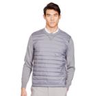 Ralph Lauren Polo Golf Paneled Merino Wool Sweater Classic Grey Heather
