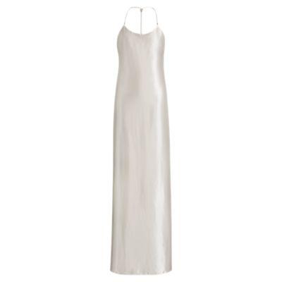 Ralph Lauren Bacall Lam Gown Platinum