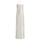 Ralph Lauren Bacall Lam Gown Platinum