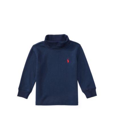 Ralph Lauren Cotton Interlock Turtleneck French Navy 3m