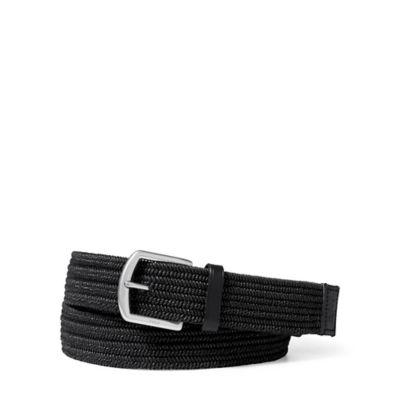 Ralph Lauren Braided Stretch Cotton Belt Black