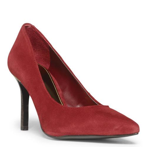 Ralph Lauren Lauren Sarina Suede Pump Dark Berry