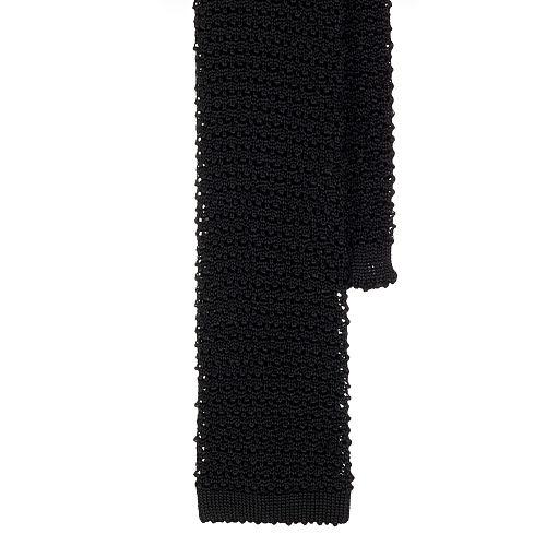 Polo Ralph Lauren Solid Knit Silk Tie Black