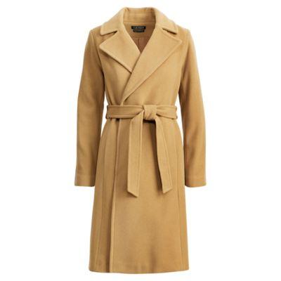 Ralph Lauren Wool-cashmere Wrap Coat Vicuna