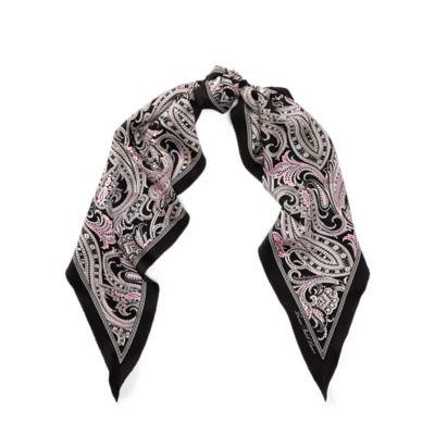 Ralph Lauren Paisley Silk Scarf Black