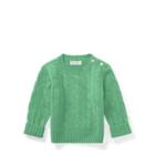 Ralph Lauren Cable-knit Cashmere Sweater Cabana Green Heather 9-12m
