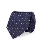 Ralph Lauren Polka-dot Silk Repp Narrow Tie Navy