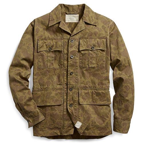 Ralph Lauren Rrl Camo Cotton Twill Shirt