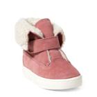 Ralph Lauren Siena Suede Bootie Pink Suede