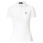 Polo Ralph Lauren Skinny Fit Stretch Mesh Polo White