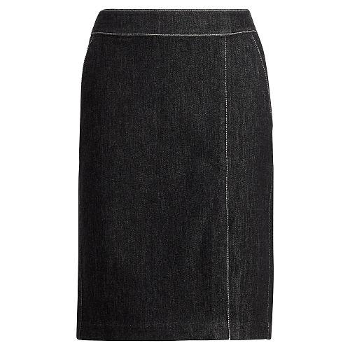Ralph Lauren Lauren Denim Pencil Skirt Asphalt