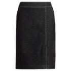 Ralph Lauren Lauren Denim Pencil Skirt Asphalt