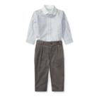 Ralph Lauren Cotton Shirt & Trouser Set Grey Multi 6m